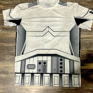 Under Armour Star Wars Storm Trooper Dri Fit Shirt. Size 3XL. Fitted.
